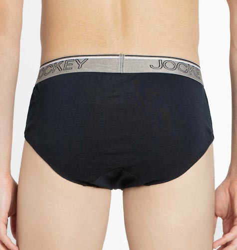 Men Pack of 2 Super Combed Cotton Solid Brief with Ultrasoft Waistband 8037